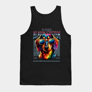 Bark Alert Dachshund Dog Tank Top